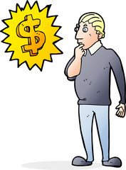 making money cartoon