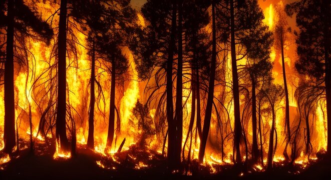gros feu de foret