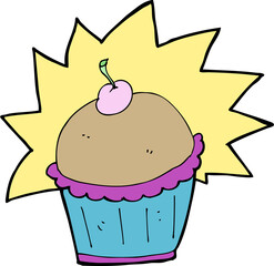 cartoon cupcake