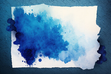 Blue watercolor abstract background