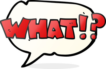 speech bubble cartoon shout WHAT!?