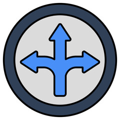 Obraz premium Modern design icon of directional arrows 