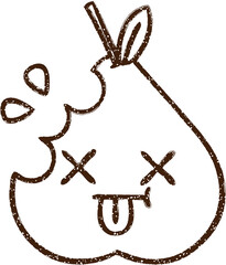 Fruit Charcoal Drawing