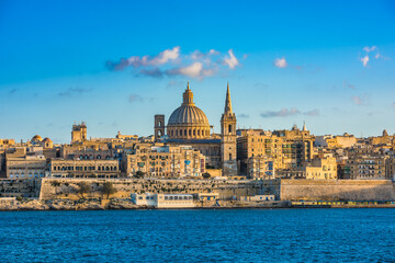 Fototapeta na wymiar View of Valletta, the capital of Malta.