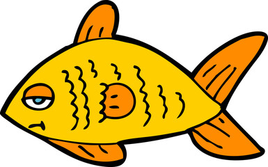 cartoon funny fish