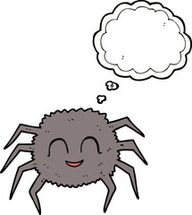thought bubble cartoon spider