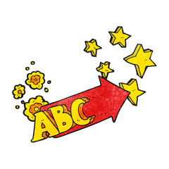 texture cartoon ABC symbol
