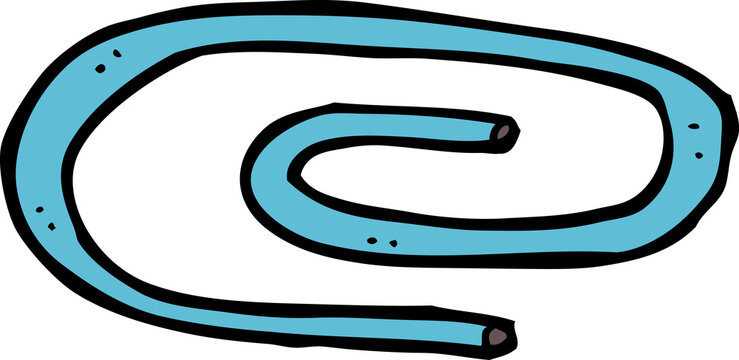 cartoon paperclip