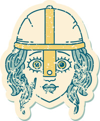 human fighter grunge sticker