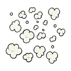 Möbelaufkleber textured cartoon puff of smoke symbol © lineartestpilot