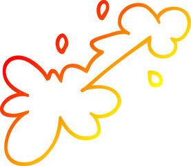 warm gradient line drawing cartoon mud splat
