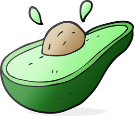 cartoon avocado