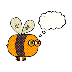 thought bubble cartoon angry bee