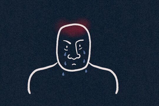 Migraine and its effects illustration