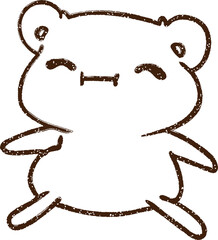 Bear Cub Charcoal Drawing