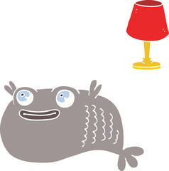 cartoon doodle of a fish