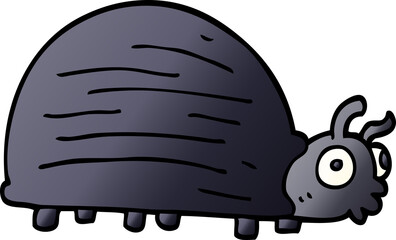 cartoon doodle huge beetle