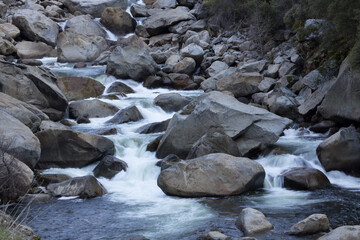 Stream Cascading around rocks
