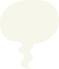 flat color style cartoon speech bubble