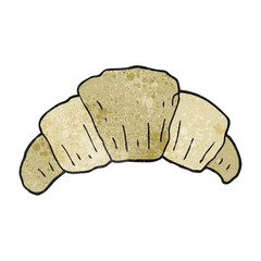 textured cartoon croissant