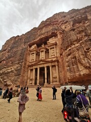 tourists at historic city