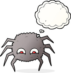 thought bubble cartoon spider