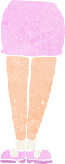cartoon female legs
