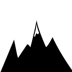 mountain landscape silouette