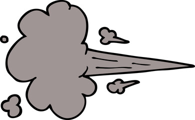 cartoon doodle whooshing cloud