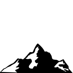 mountain landscape silouette