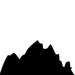 mountain landscape silouette