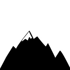 Fototapeta na wymiar mountain landscape silouette