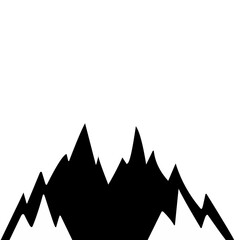 mountain landscape silouette