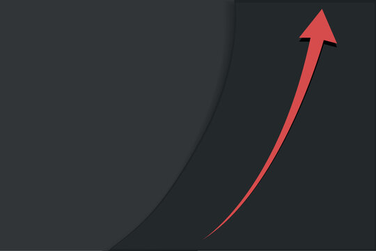 Red and grey background, screen in two sides, business banner