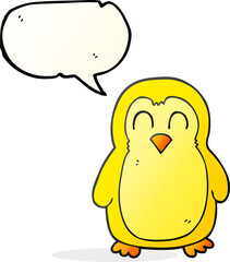 speech bubble cartoon bird