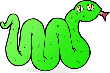 funny cartoon snake