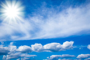 A beautiful sky clouds in nature in an atmosphere of clean air