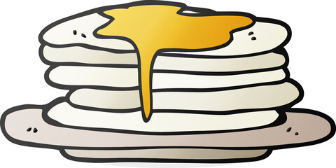 cartoon stack of pancakes