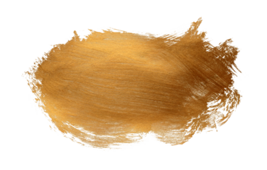 PNG Gold bronze Glitter brushstroke painting blot smear cloud isolated on tranparent. Abstract glow shine background.