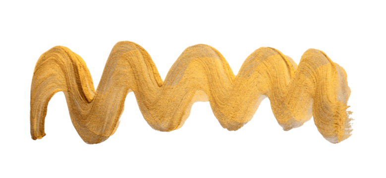 PNG Gold bronze Glitter brushstroke painting blot smear wave isolated on tranparent. Abstract glow shine background.