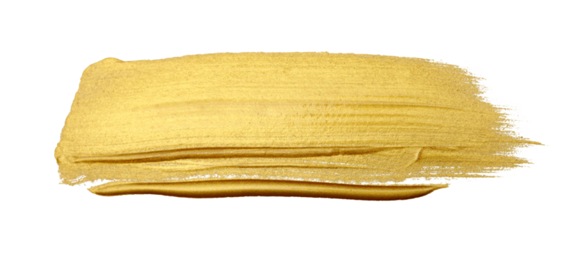 PNG Gold bronze Glitter brushstroke painting blot smear line isolated on tranparent. Abstract glow shine background.