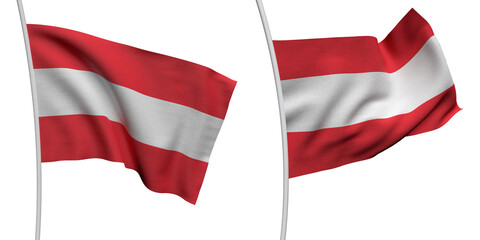 Austria Two Model ALPHA BACKROUND Flag