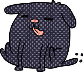 cartoon kawaii of a cute dog
