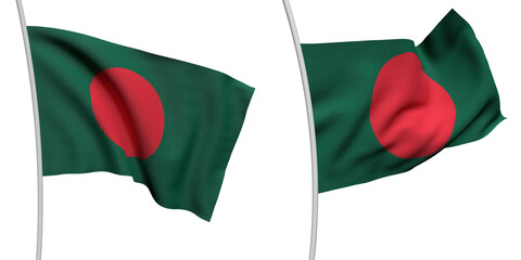 Bangladesh Two Model ALPHA BACKROUND Flag
