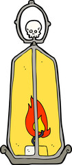 cartoon spooky lantern
