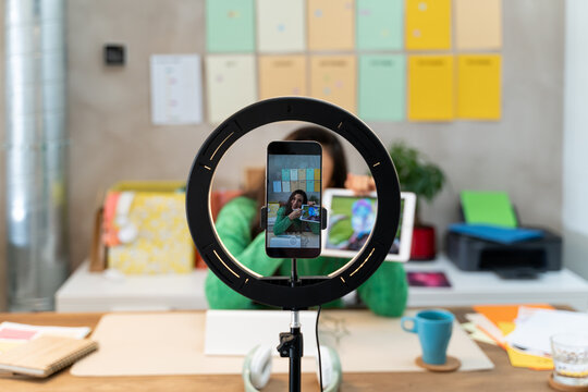 Woman working at office