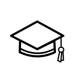 Graduation Cap - vector icon	