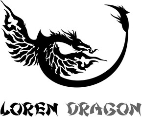 chinese dragon tattoo design