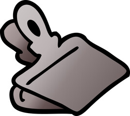 cartoon doodle paper clip