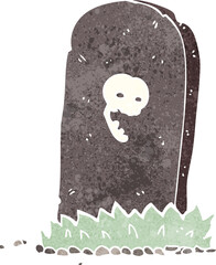cartoon spooky grave
